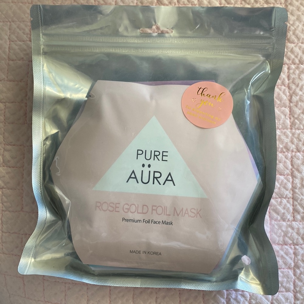 This item is SOLD: Premium Foil Face Mask. 7 individually wrapped